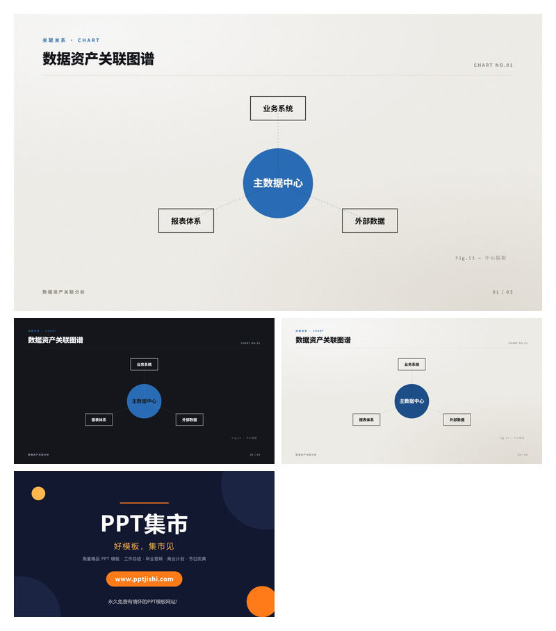 数据资产关联图谱PPT图表