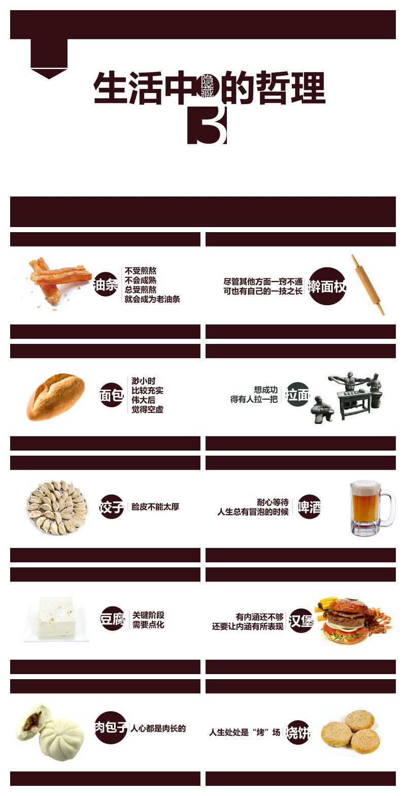 食物里的人生哲理感悟PPT模板
