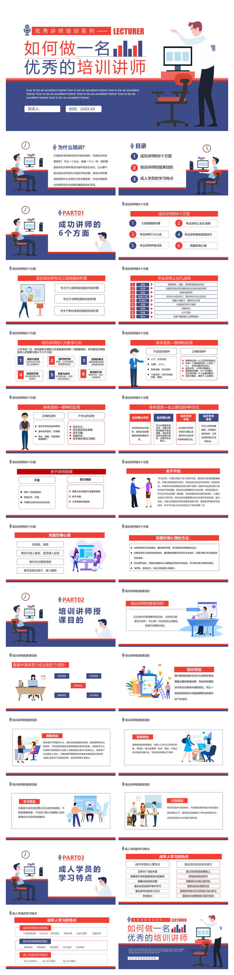 如何做优秀的培训讲师培训PPT课件模板