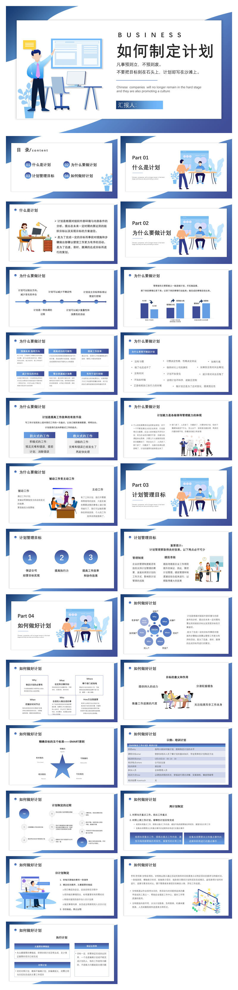 如何制定计划培训PPT课件模板