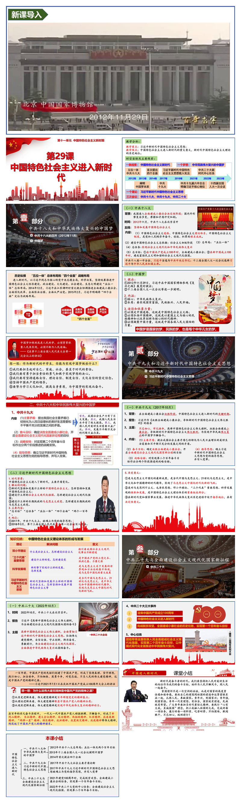 第29课中国特色社会主义进入新时代PPT模板