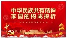 中华民族共有精神家园构成探析PPT模板