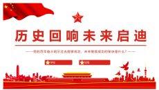 历史回响未来启迪PPT模板
