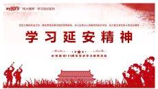 学习延安精神党课课件PPT模板