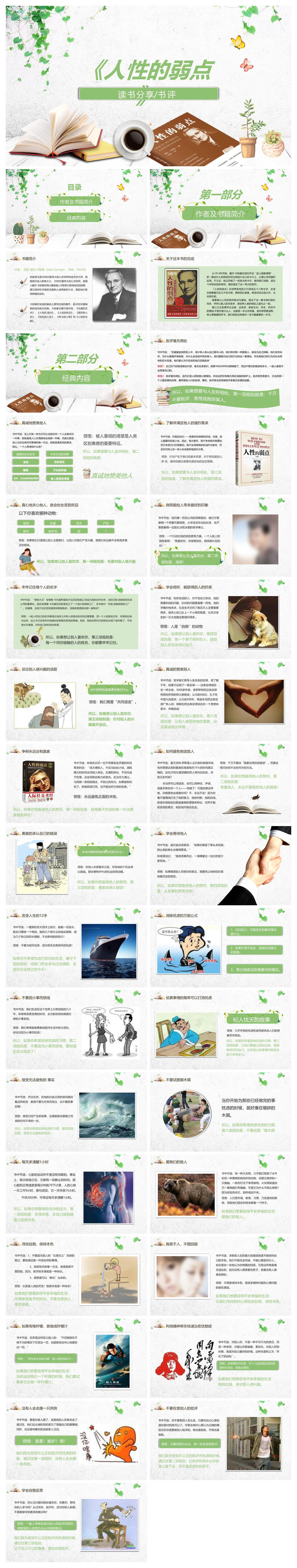 《人性的弱点》读书分享PPT