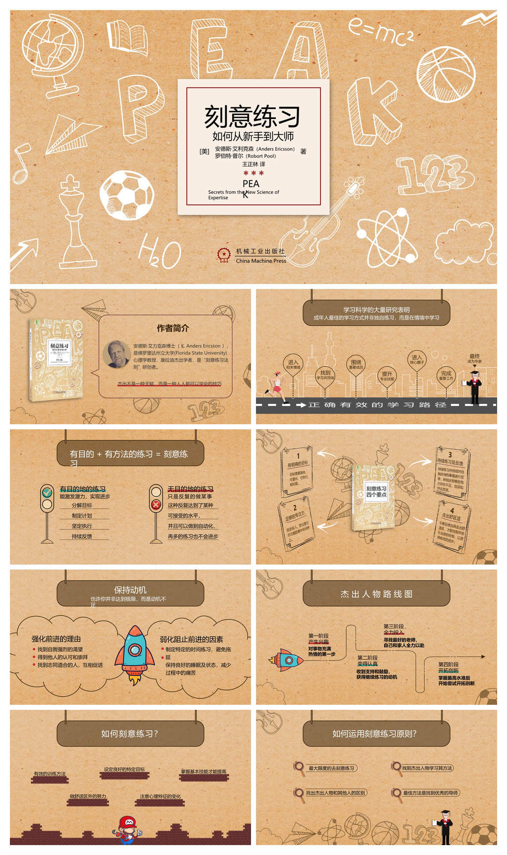 《刻意练习》读后感PPT模板