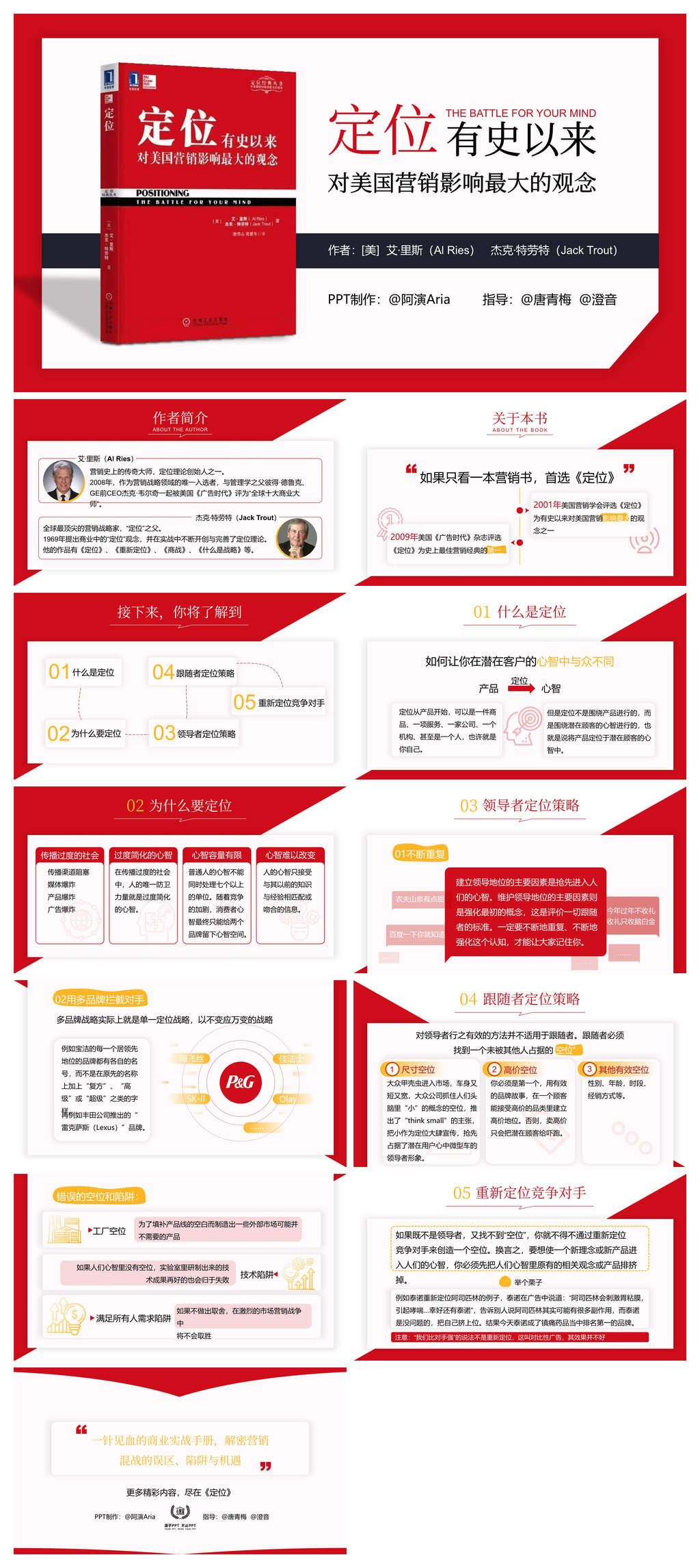 《定位》读书笔记PPT