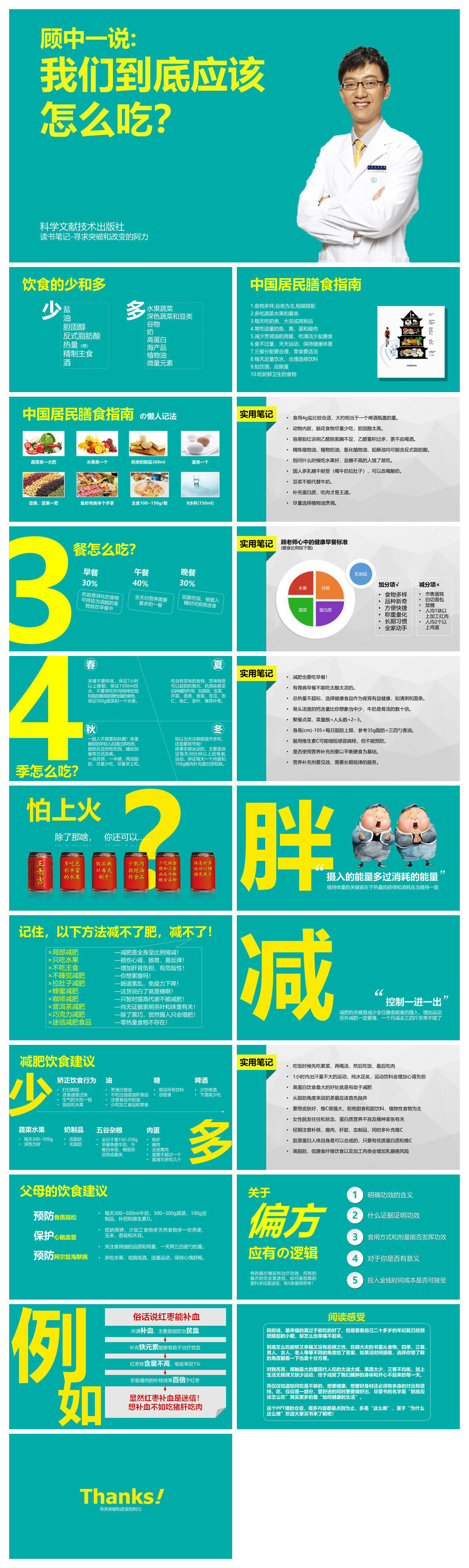 《我们到底应该怎么吃》健康饮食读书笔记PPT