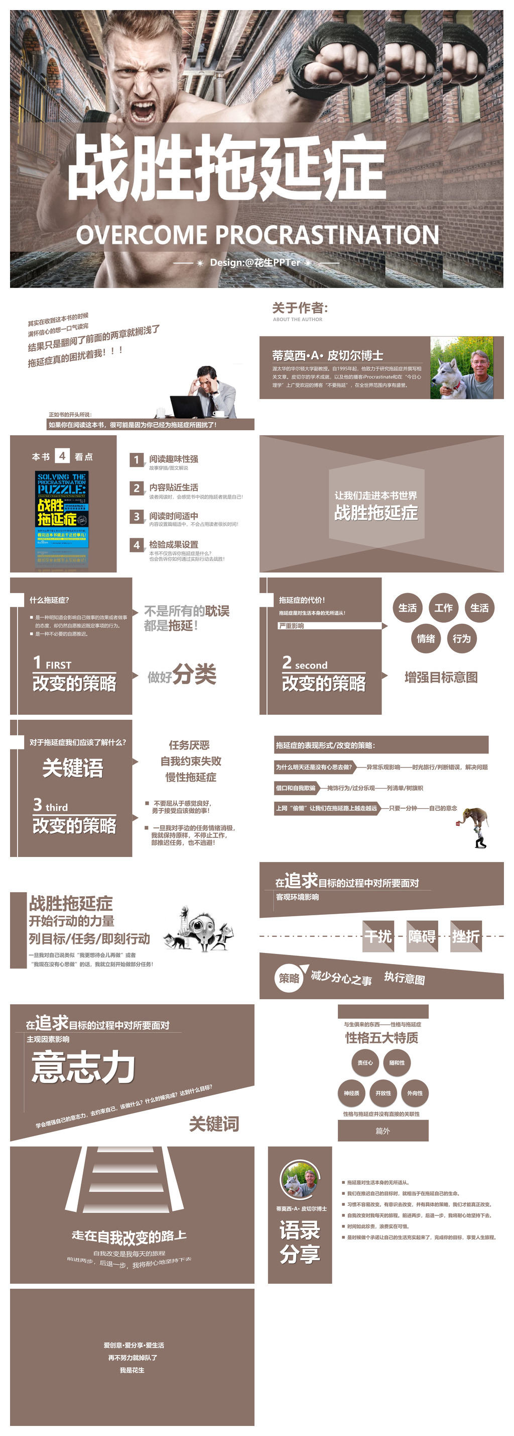 《战胜拖延症》读书笔记PPT