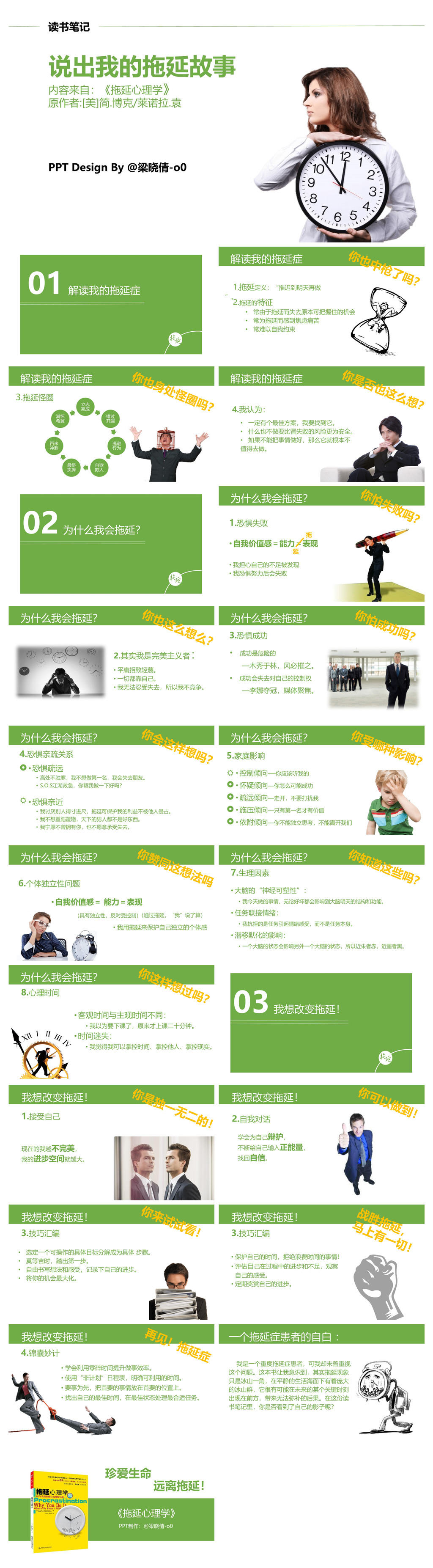 《拖延心理学》读书笔记PPT