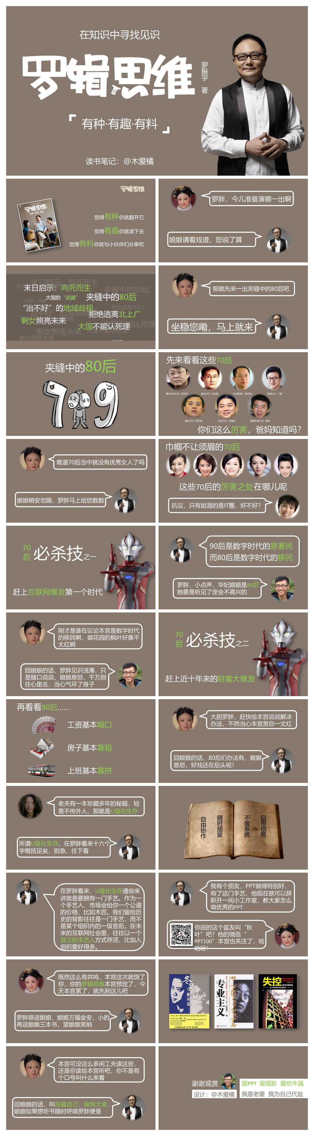 《罗辑思维》读书笔记PPT