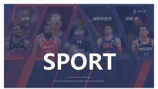 NBA篮球明星介绍PPT模板