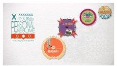 欧美复古个人简历PPT模板