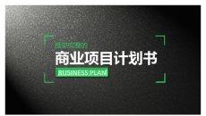 质感商业项目计划书PPT模板