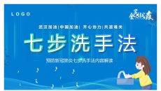 七步洗手法步骤PPT模板