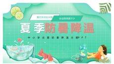 夏季高温防暑降温知识PPT模板