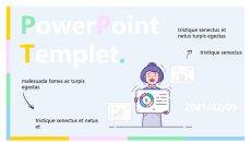 清新淡雅手绘教学课件PPT模板