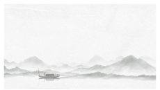 水墨山水国风PPT背景图片