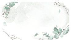 淡雅水彩叶子PPT背景图片