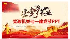 精美动态建党节PPT模板