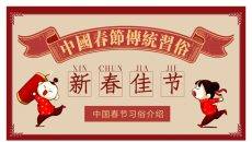中国春节传统习俗PPT模板