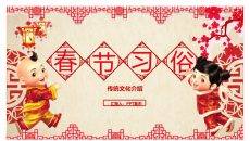 传统春节习俗介绍PPT模板