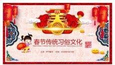 春节传统习俗文化PPT模板