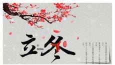 梅花立冬节气介绍PPT模板