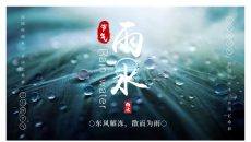 水珠雨水节气介绍PPT模板