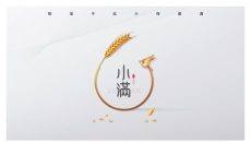 麦穗小满节气介绍PPT模板