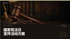 国家宪法日宣传活动方案PPT模板
