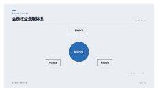 会员权益关联体系PPT图表
