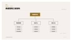 质量管理三级架构PPT图表