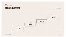 组织成熟度进阶阶梯PPT图表