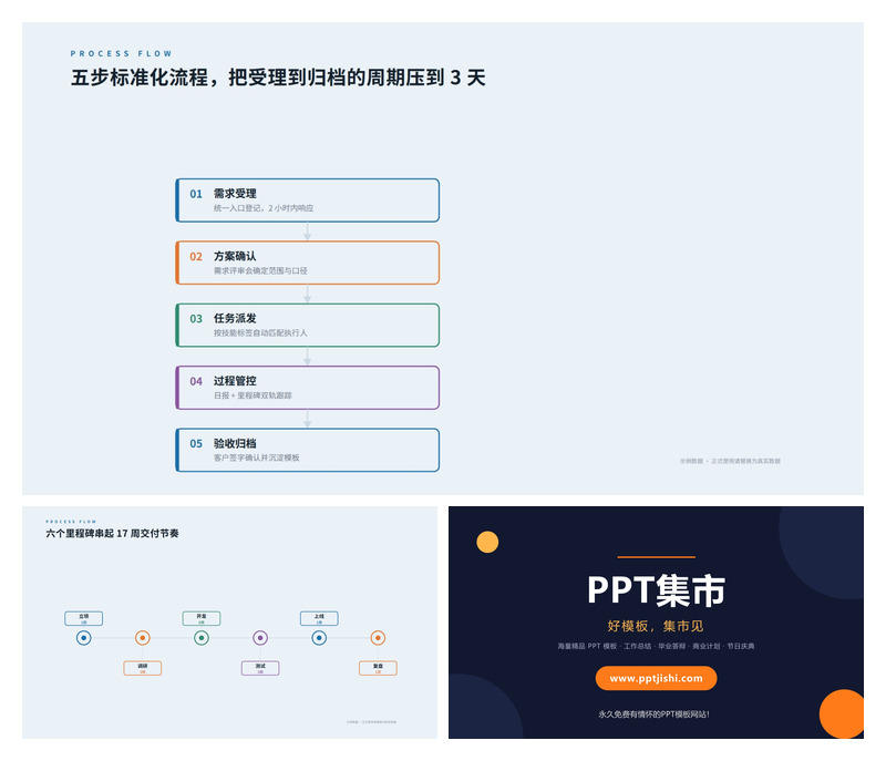 标准业务流程梳理PPT图表2页