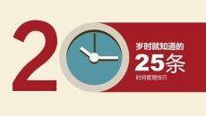 高效时间管理技巧25条PPT模板
