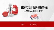 5Why问题分析法培训PPT课件模板