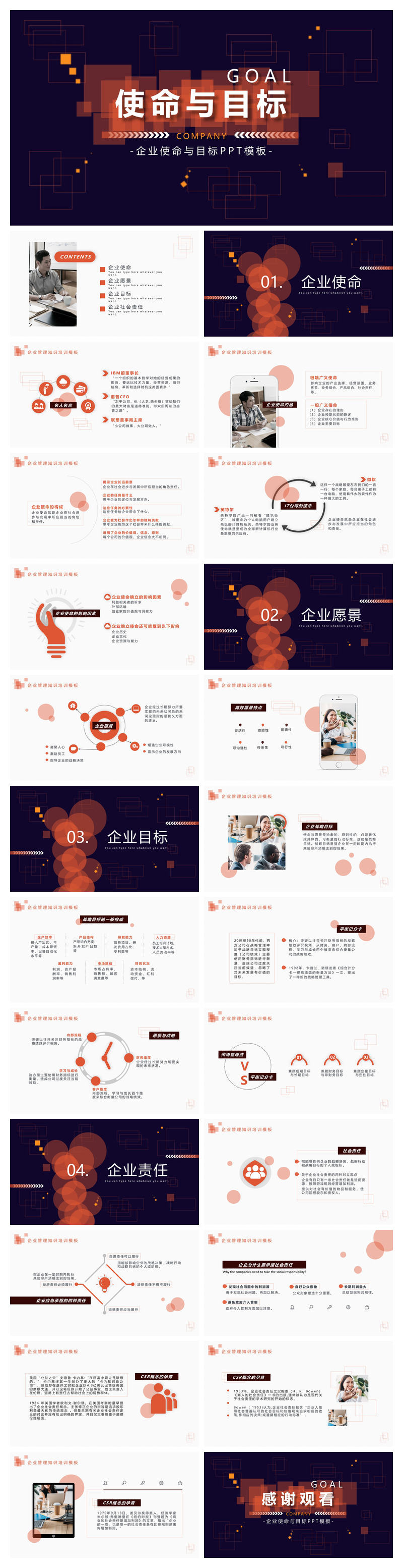使命与目标培训PPT课件模板