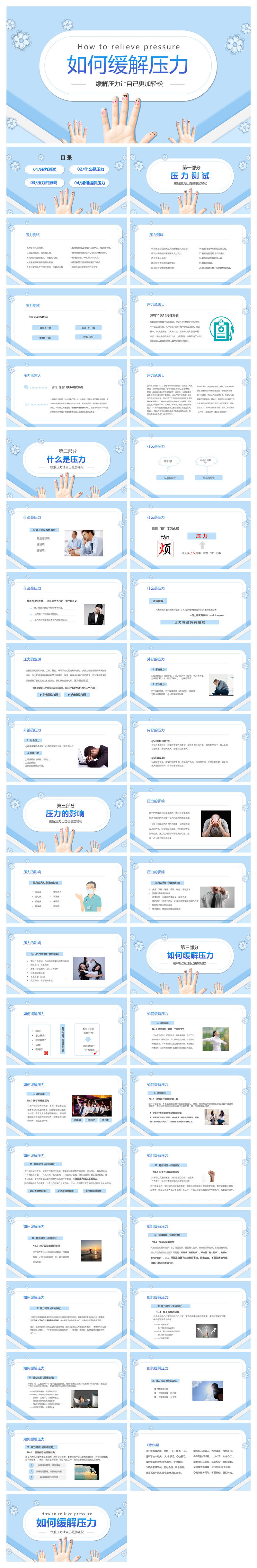 压力管理如何缓解压力培训PPT课件模板
