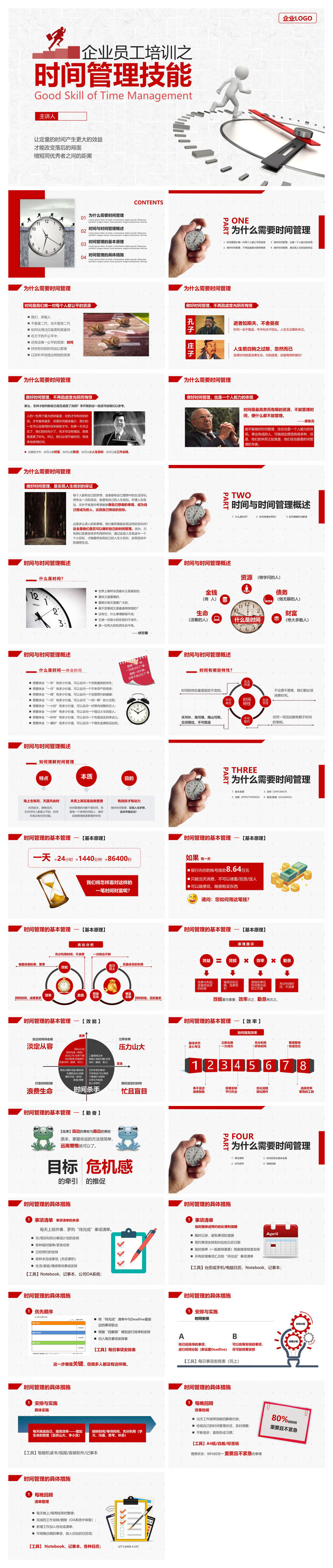 时间管理技能培训PPT课件模板2