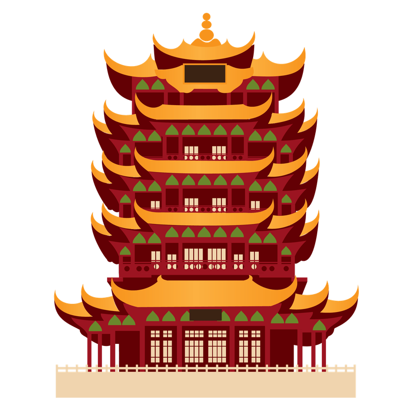 黄鹤楼节日武汉地标图片PPT节日素材