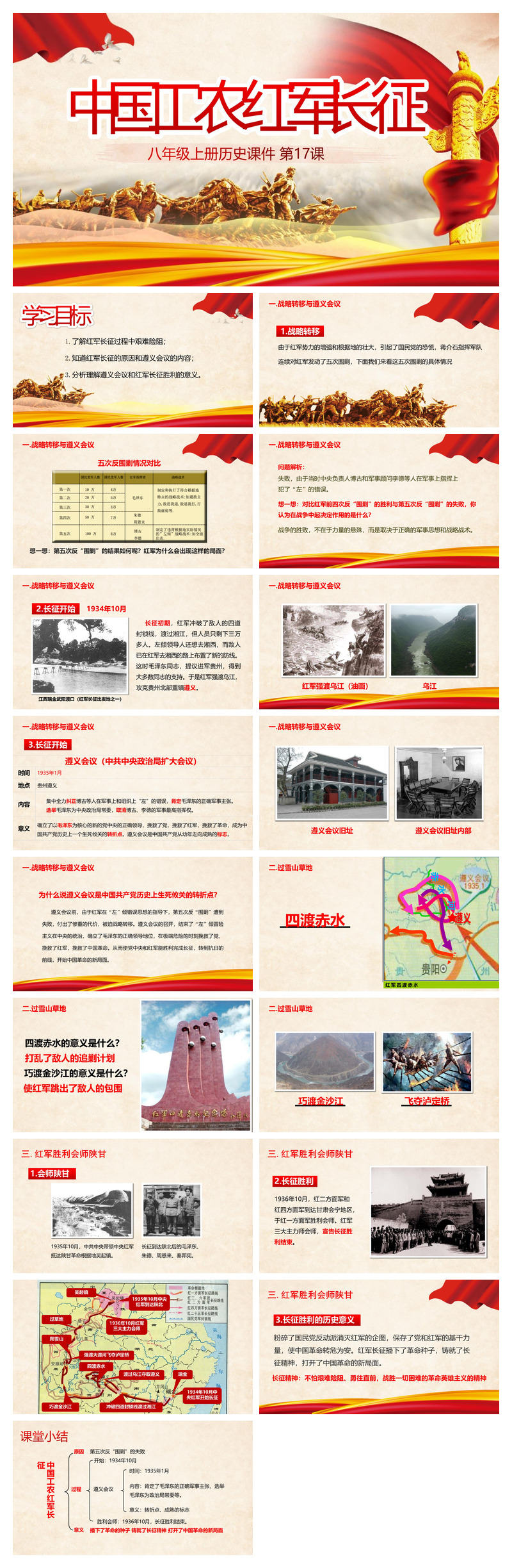 中国工农红军长征PPT课件_部编版八年级上册历史第2课下载